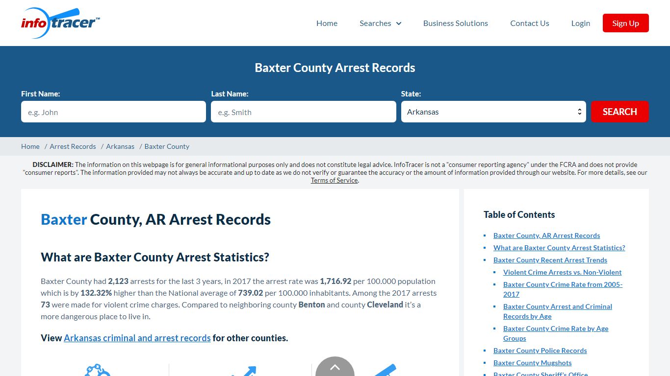 Baxter County, AR Arrests, Mugshots & Jail Records - InfoTracer